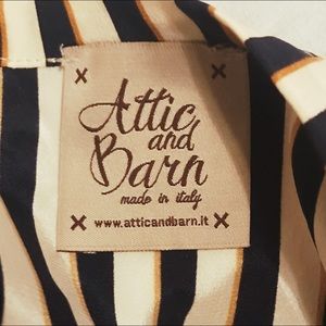 Attic and Barn Dresses - Attic and Barn striped silk shift dress size Small Attic and Barn Dresses - Attic and Barn striped silk shift dress size Small